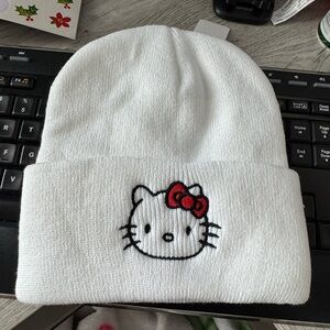 Hello Kitty White Beanie for Kids